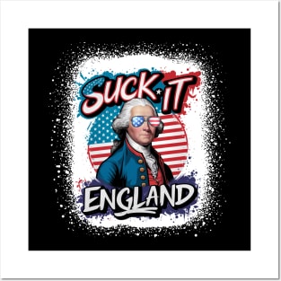 4th Of July Suck It England Independence Day Patriotic 1776 Posters and Art